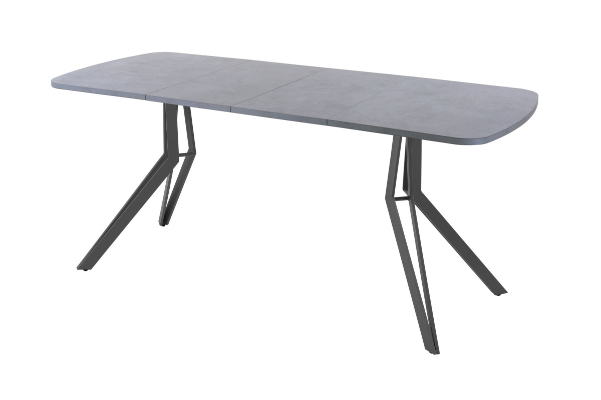 Обеденный стол AMC Elite (серии SLIM) / E21(1100) D2 (графит/Бетон Чикаго светло-серый)