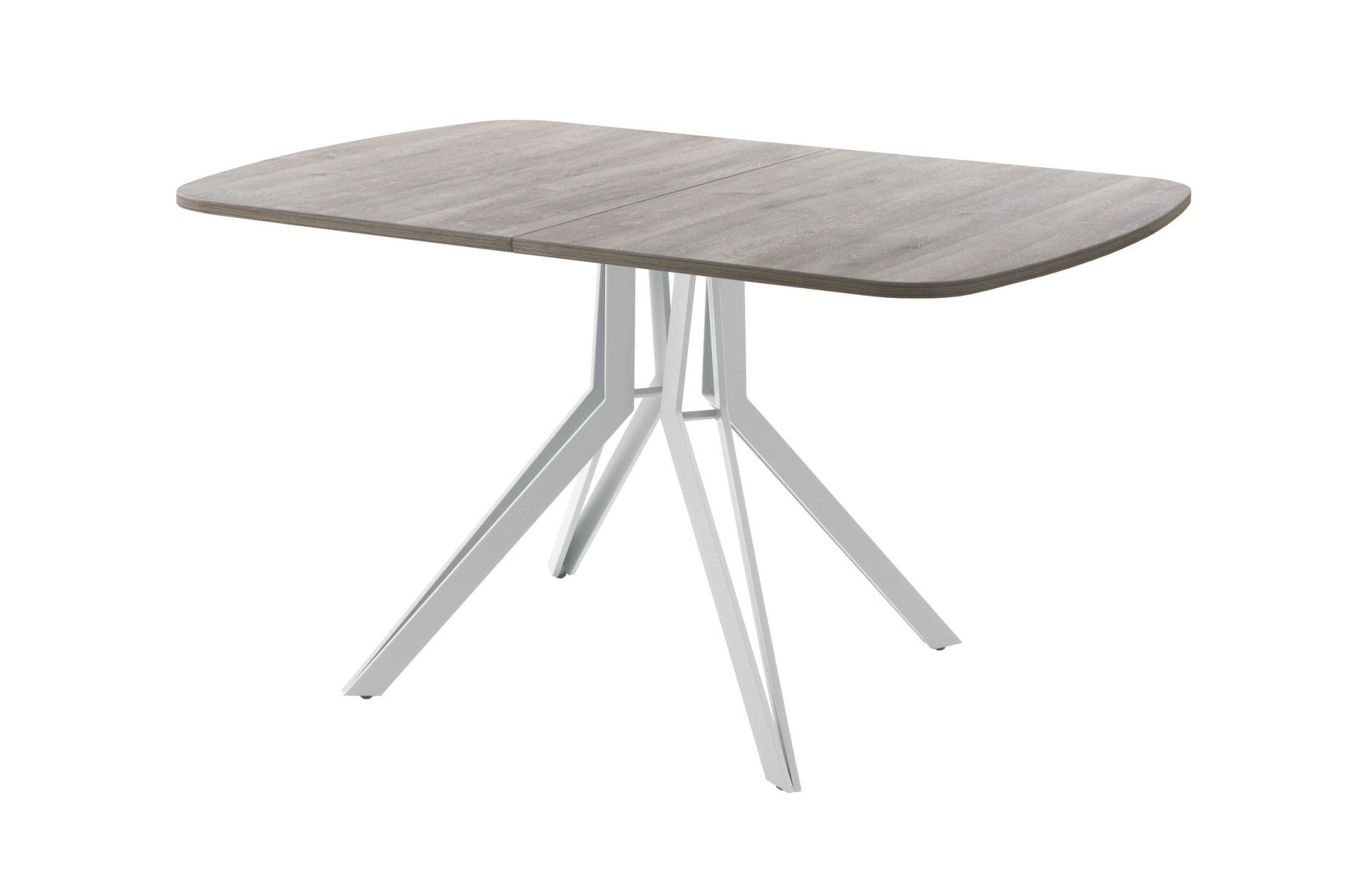 Обеденный стол AMC Elite (серии SLIM) / E21(1200) D2 (серебро/Дуб Уайт-Ривер песочно-бежевый)