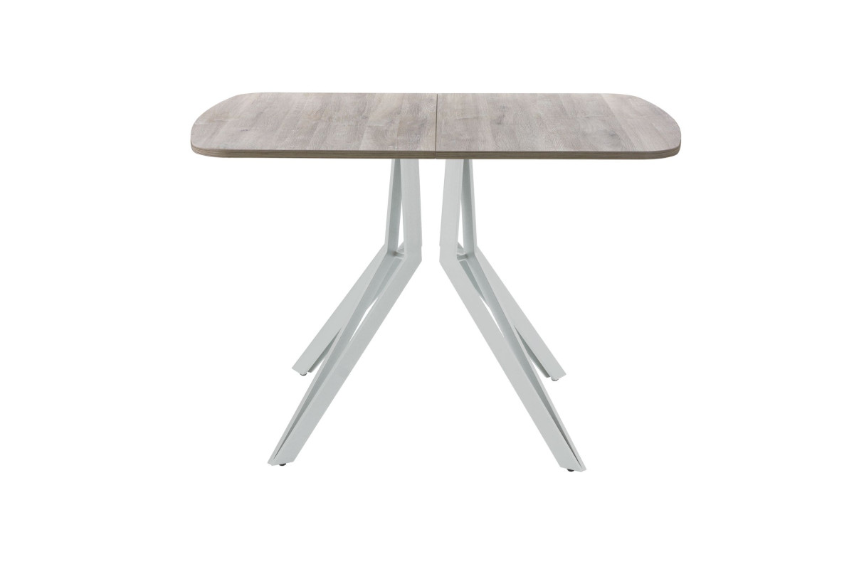 Обеденный стол AMC Elite (серии SLIM) / E21(1200) D2 (серебро/Дуб Уайт-Ривер песочно-бежевый)