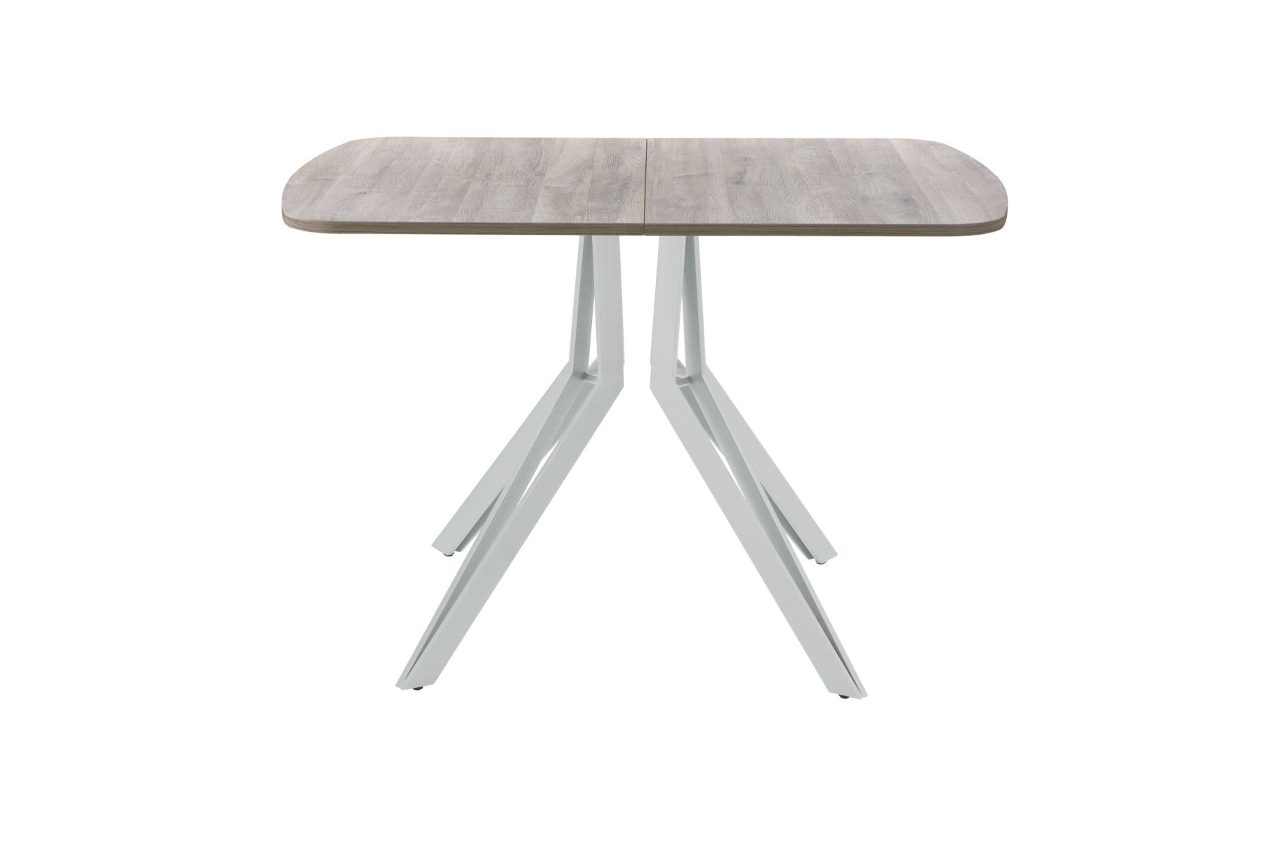 Обеденный стол AMC Elite (серии SLIM) / E21(1200) D2 (серебро/Дуб Уайт-Ривер песочно-бежевый)