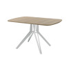 Обеденный стол AMC Elite (серии SLIM) / E21(1200) D2 (серебро/Дуб Небраска Натуральный)