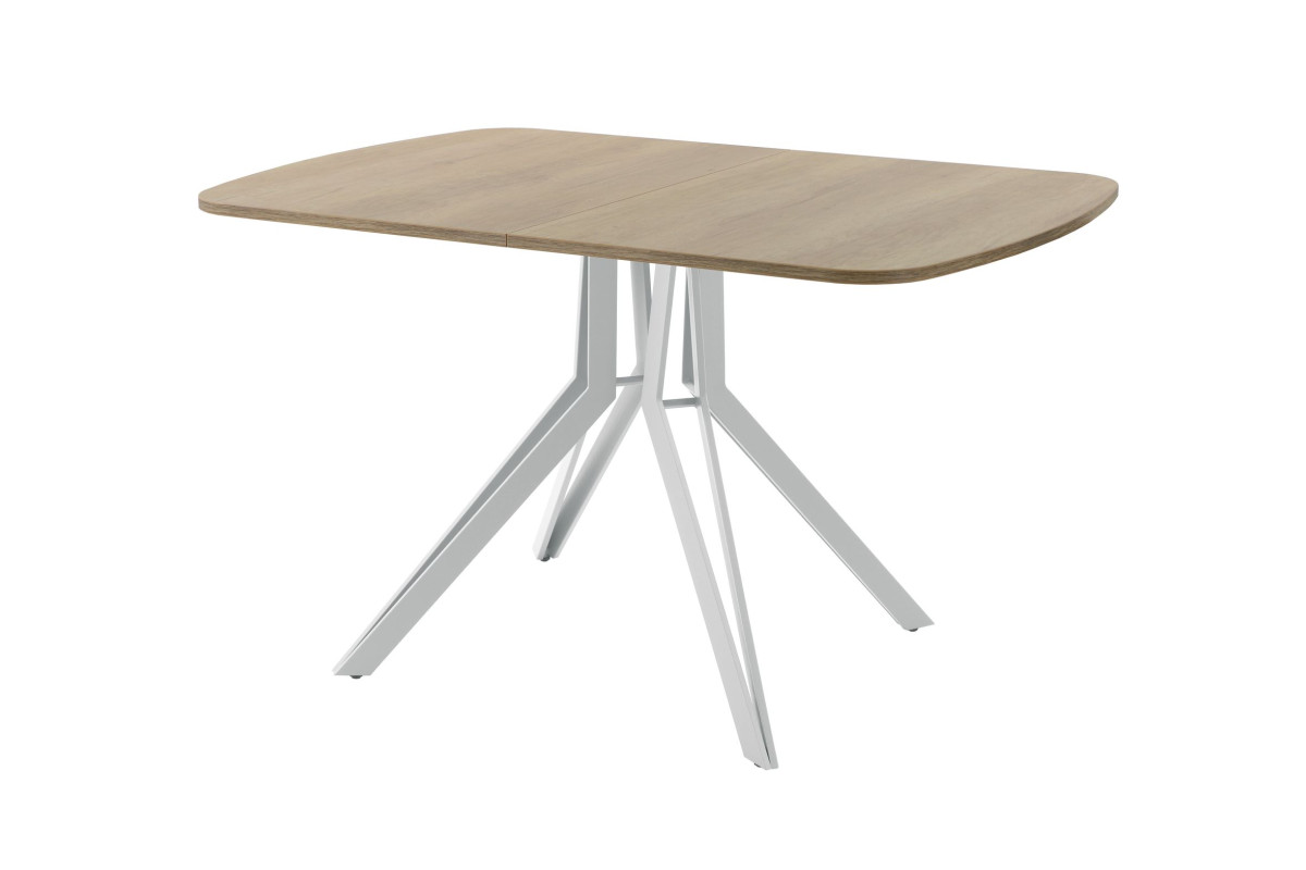 Обеденный стол AMC Elite (серии SLIM) / E21(1200) D2 (серебро/Дуб Небраска Натуральный)