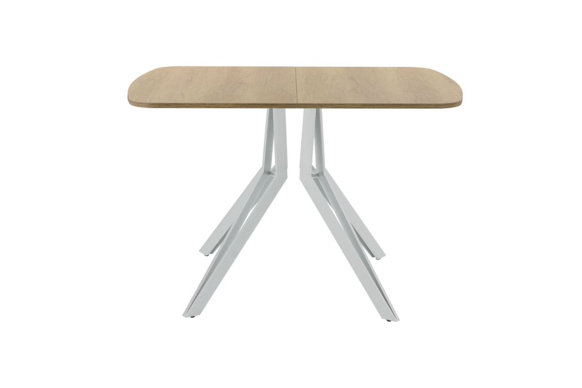 Обеденный стол AMC Elite (серии SLIM) / E21(1200) D2 (серебро/Дуб Небраска Натуральный)