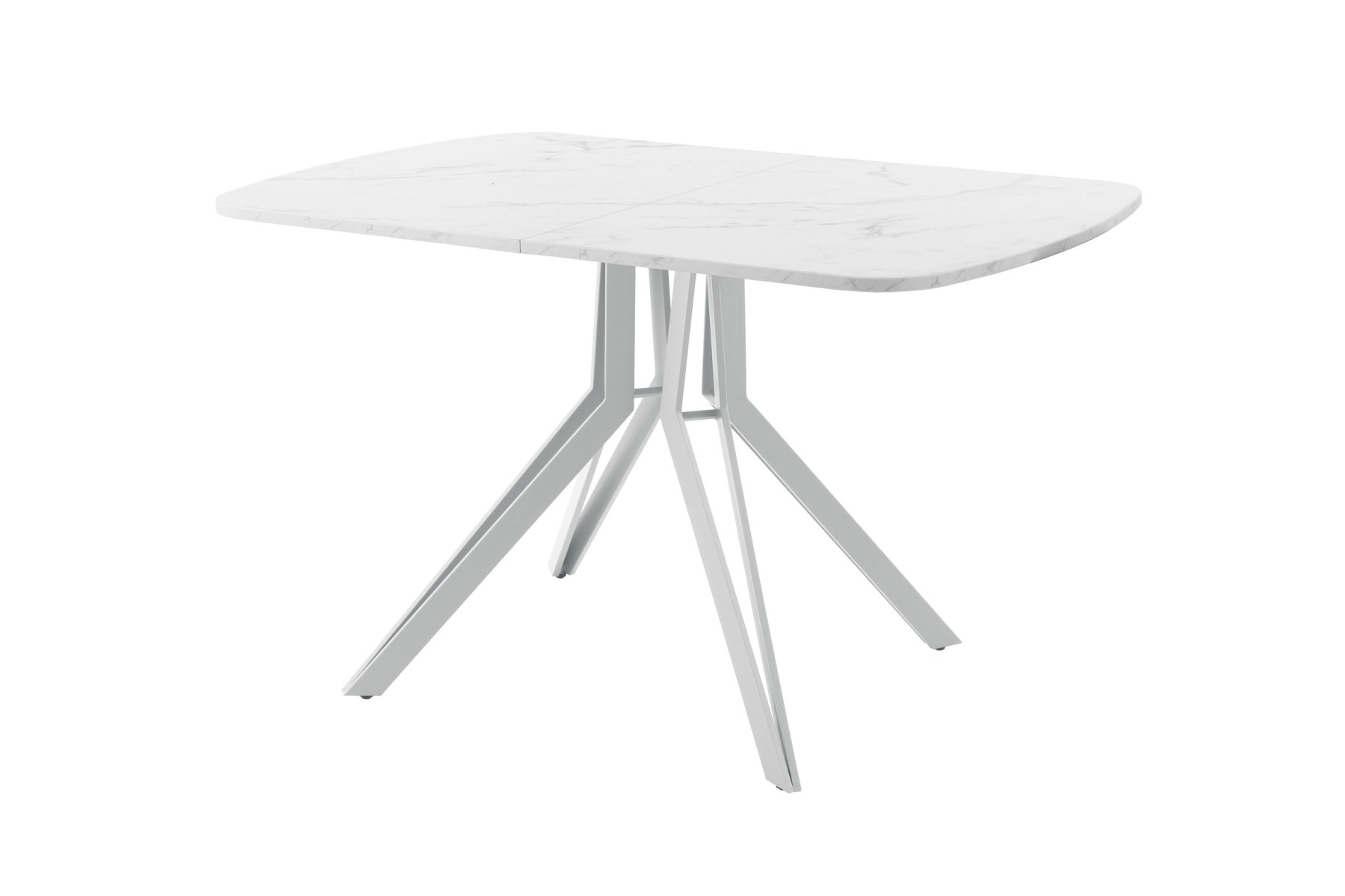 Обеденный стол AMC Elite (серии SLIM) / E21(1100) D2 (серебро/Мрамор Кристалл)