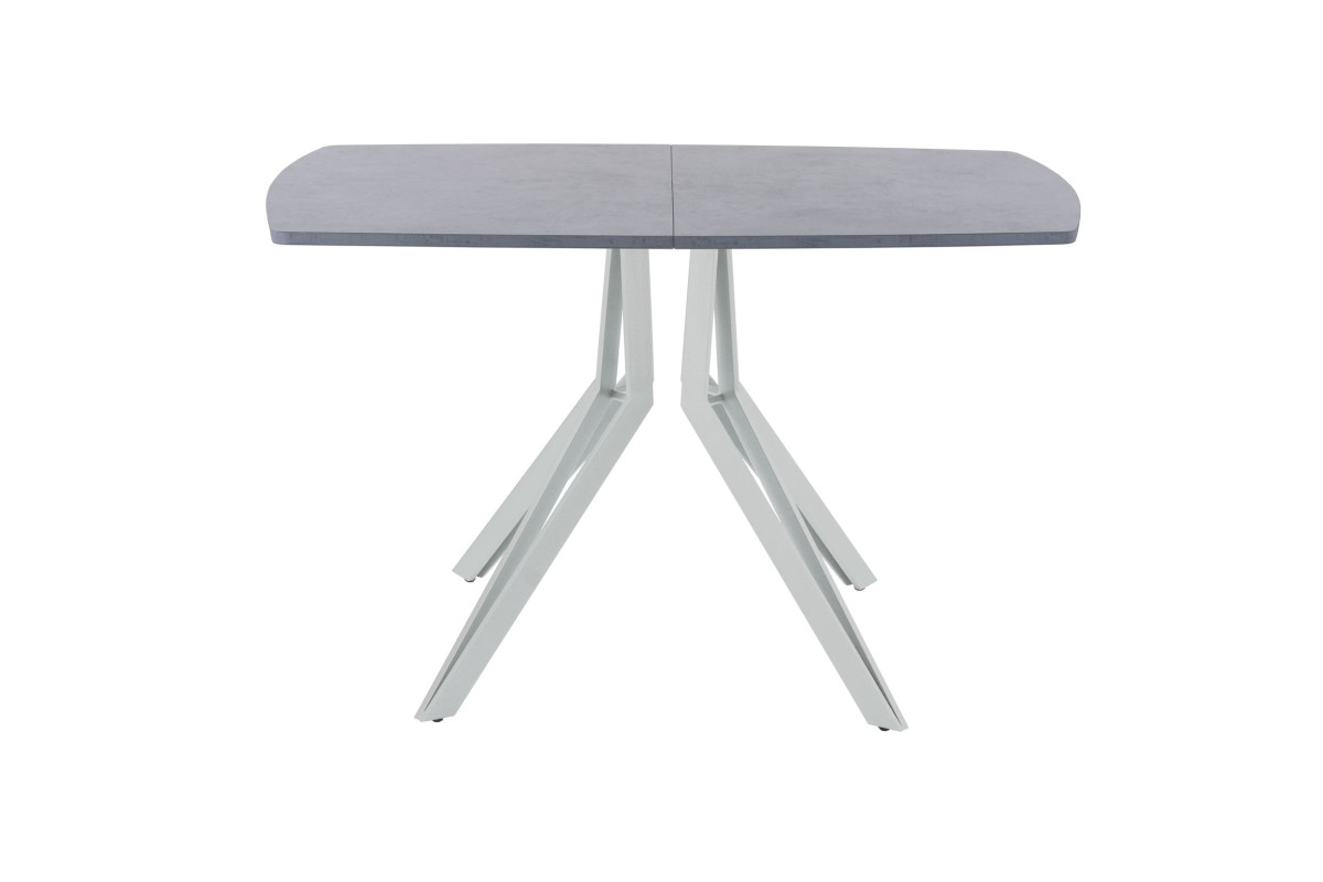 Обеденный стол AMC Elite (серии SLIM) / E21(1200) D2 (серебро/Бетон Чикаго светло-серый)