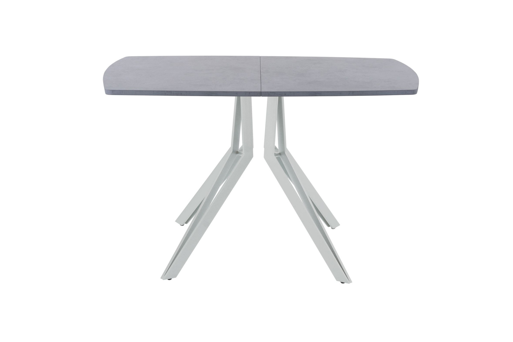 Обеденный стол AMC Elite (серии SLIM) / E21(1200) D2 (серебро/Бетон Чикаго светло-серый)