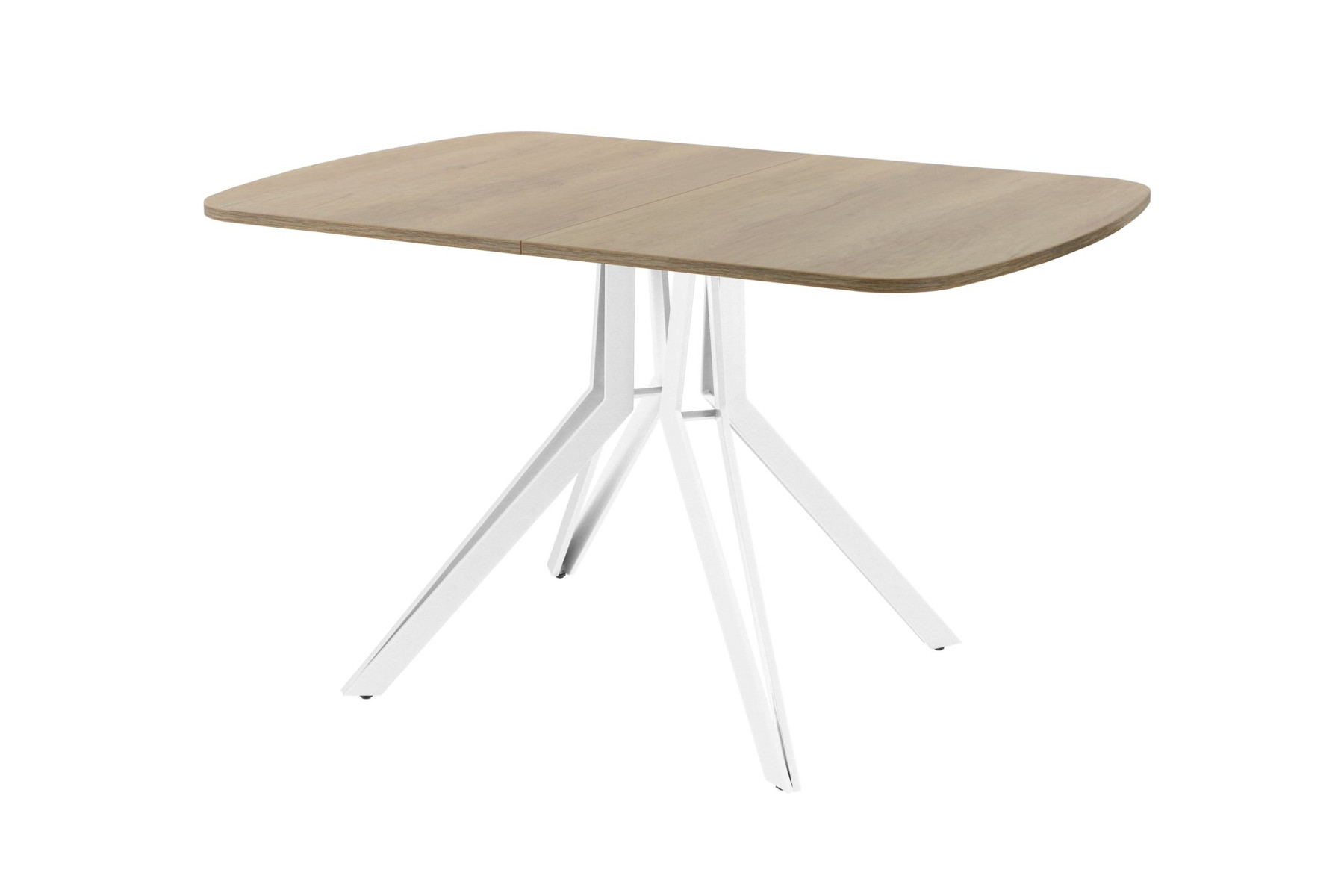 Обеденный стол AMC Elite (серии SLIM) / E21(1100) D2 (белый/Дуб Небраска Натуральный)