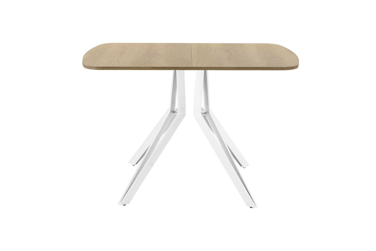 Обеденный стол AMC Elite (серии SLIM) / E21(1200) D2 (белый/Дуб Небраска Натуральный)