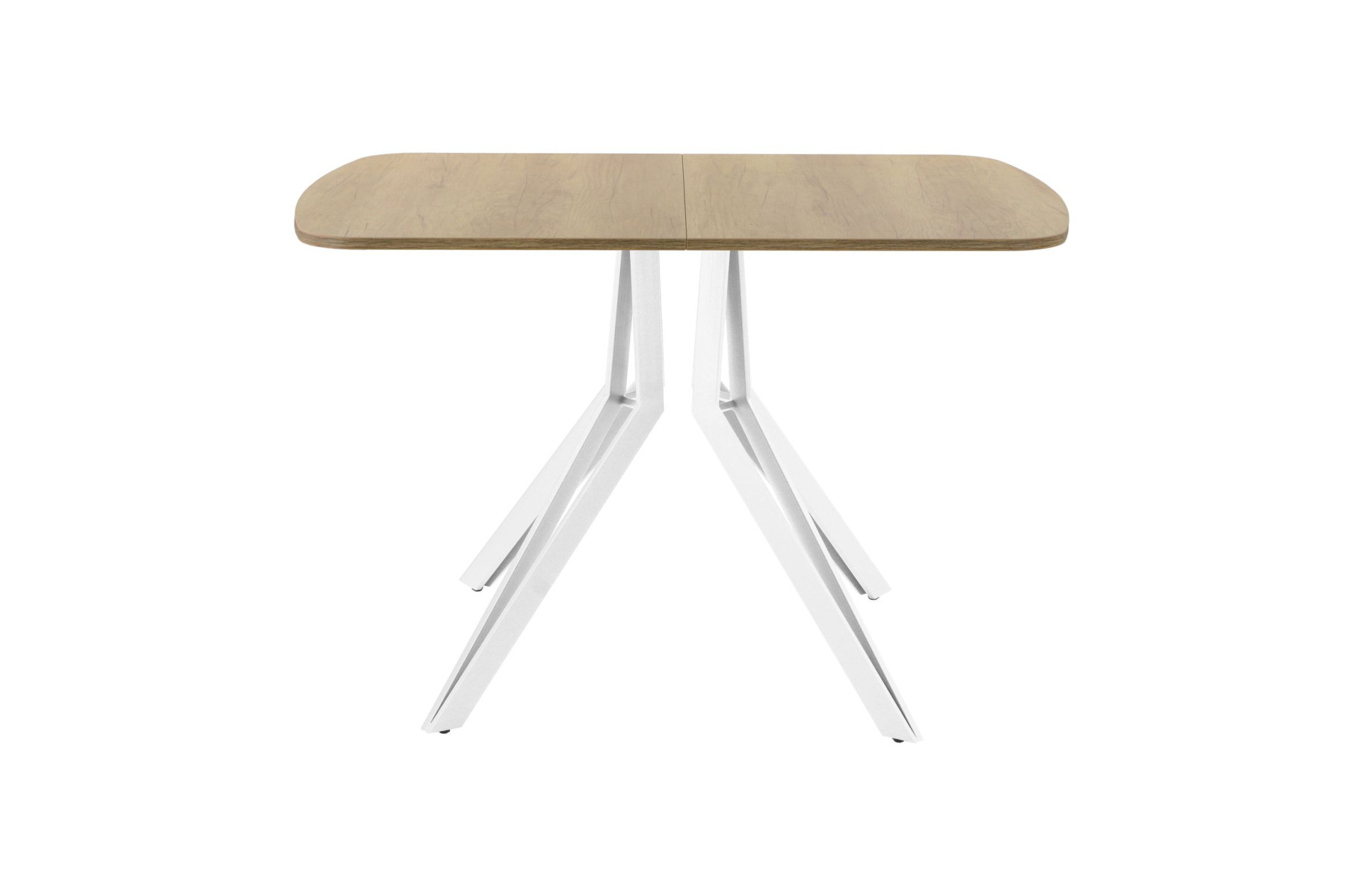 Обеденный стол AMC Elite (серии SLIM) / E21(1100) D2 (белый/Дуб Небраска Натуральный)