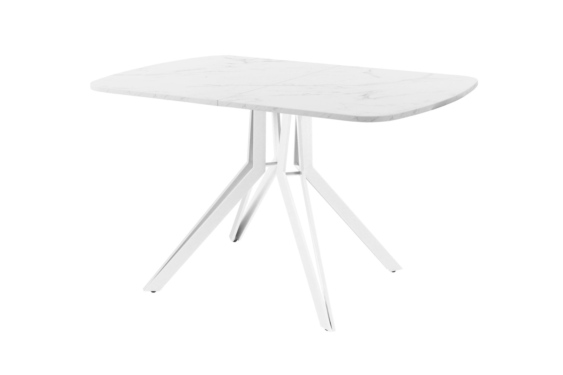 Обеденный стол AMC Elite (серии SLIM) / E21(1100) D2 (белый/Мрамор Кристалл)