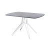Обеденный стол AMC Elite (серии SLIM) / E21(1100) D2 (белый/Бетон Чикаго светло-серый)