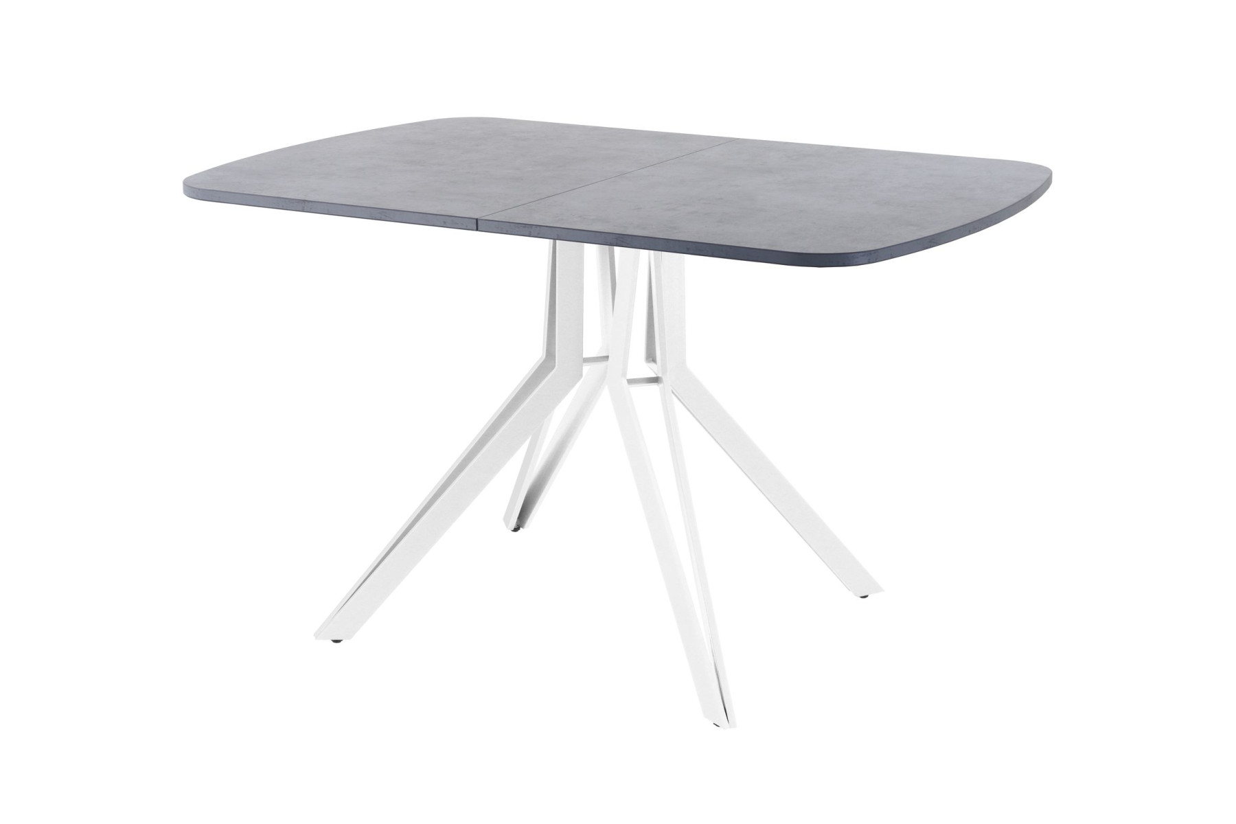 Обеденный стол AMC Elite (серии SLIM) / E21(1100) D2 (белый/Бетон Чикаго светло-серый)