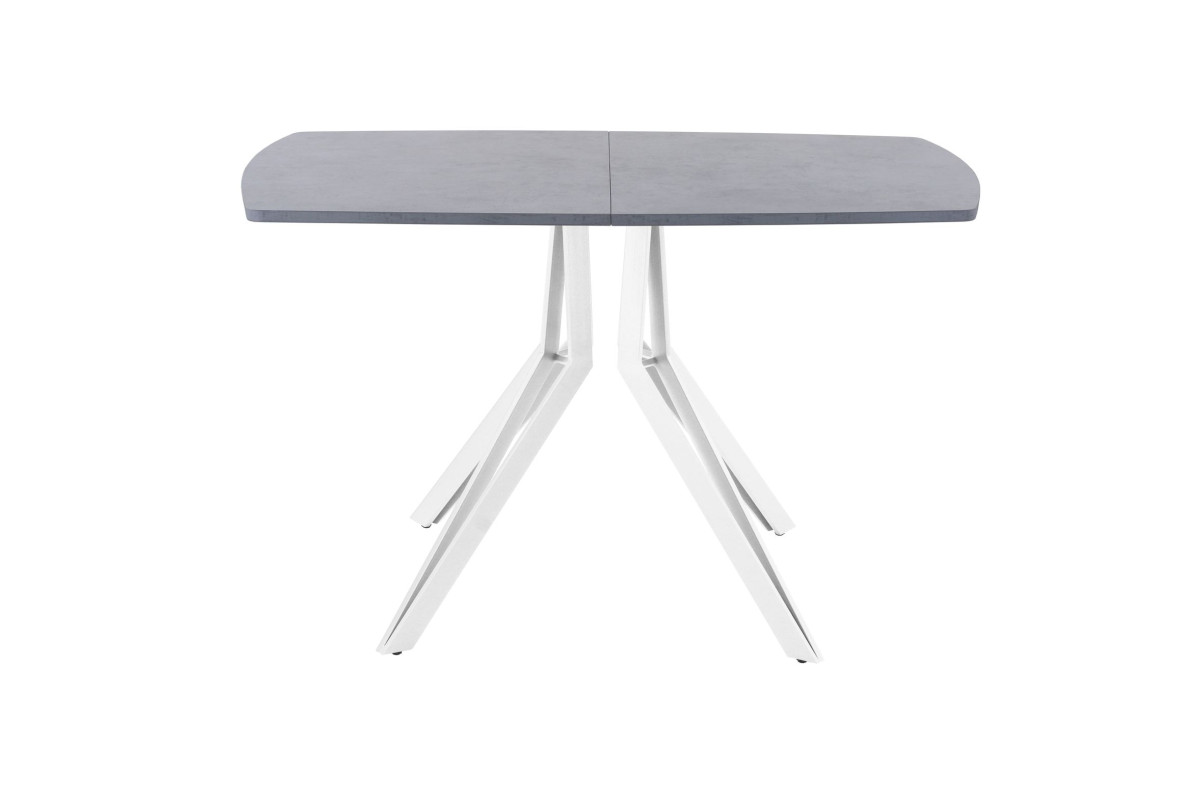 Обеденный стол AMC Elite (серии SLIM) / E21(1100) D2 (белый/Бетон Чикаго светло-серый)