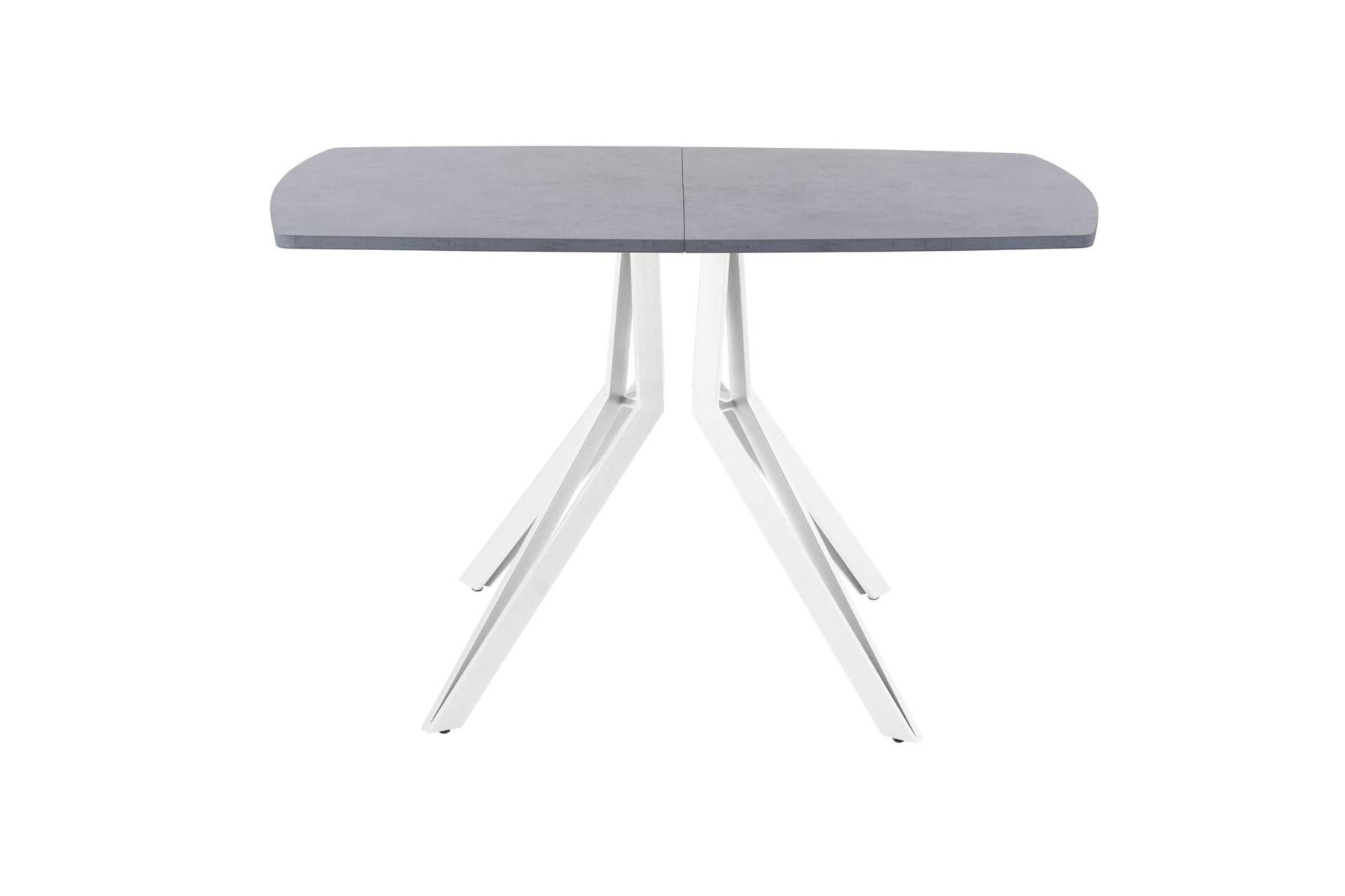 Обеденный стол AMC Elite (серии SLIM) / E21(1100) D2 (белый/Бетон Чикаго светло-серый)