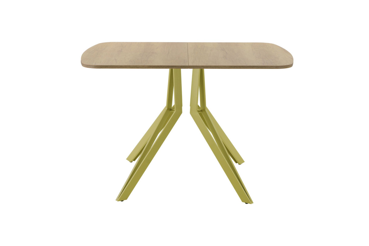 Обеденный стол AMC Elite (серии SLIM) / E21(1200) D2 (золото/Дуб Небраска Натуральный)