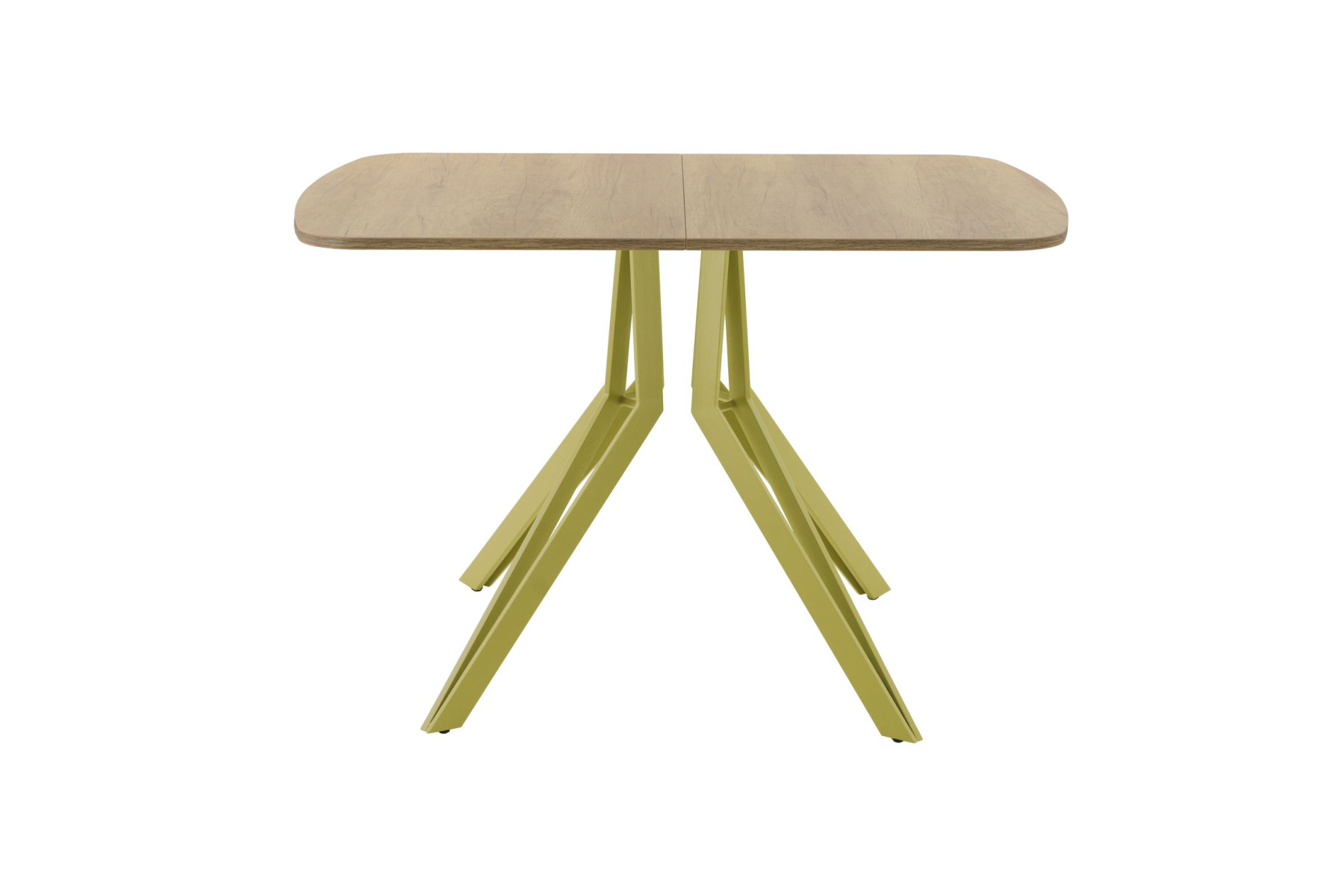 Обеденный стол AMC Elite (серии SLIM) / E21(1100) D2 (золото/Дуб Небраска Натуральный)