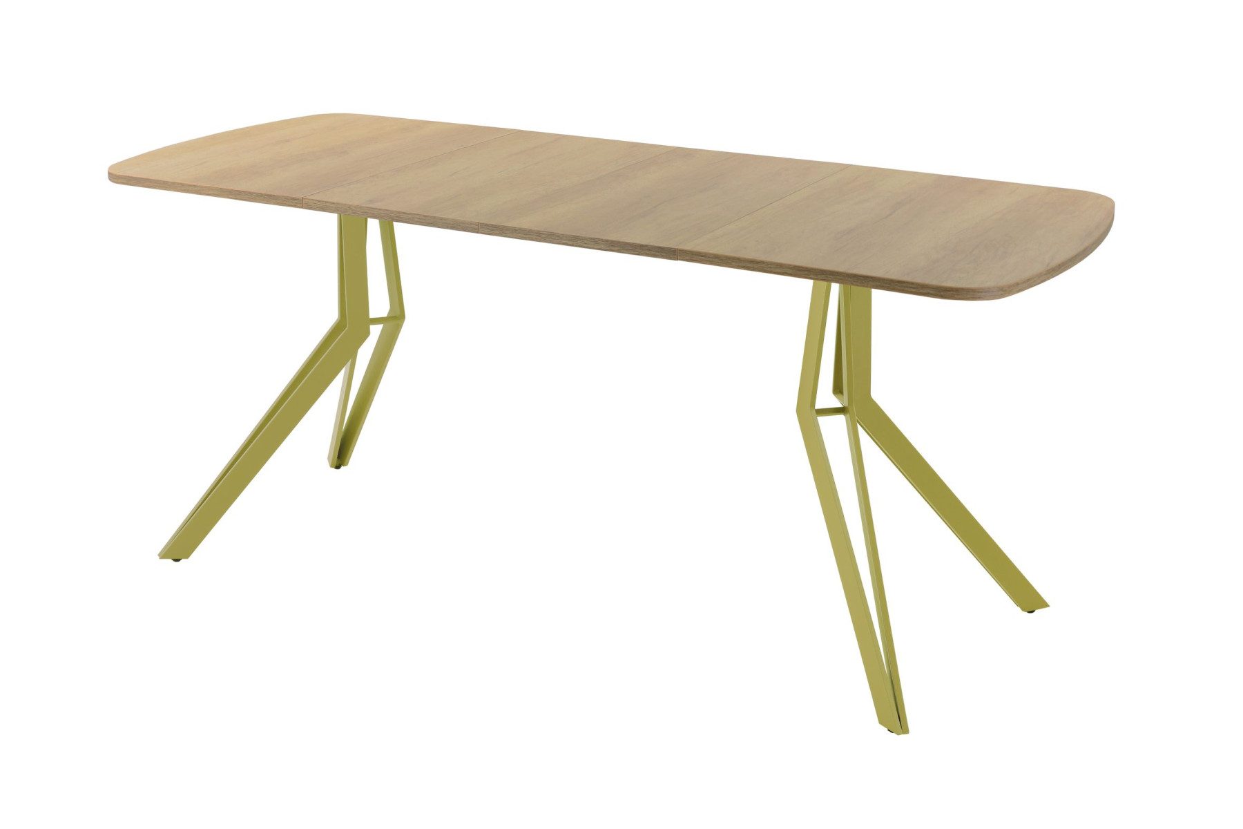 Обеденный стол AMC Elite (серии SLIM) / E21(1100) D2 (золото/Дуб Небраска Натуральный)