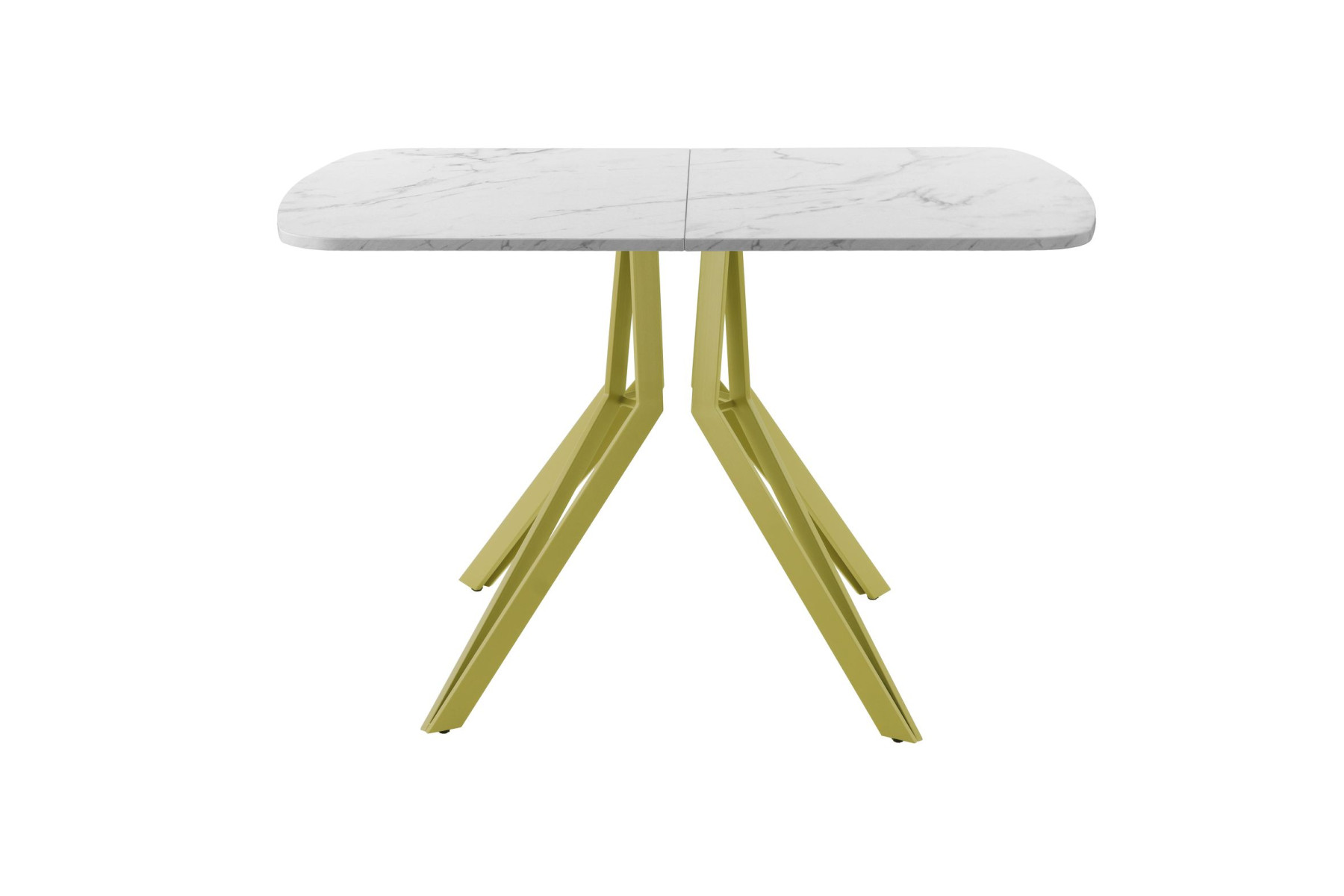 Обеденный стол AMC Elite (серии SLIM) / E21(1100) D2 (золото/Мрамор Кристалл)