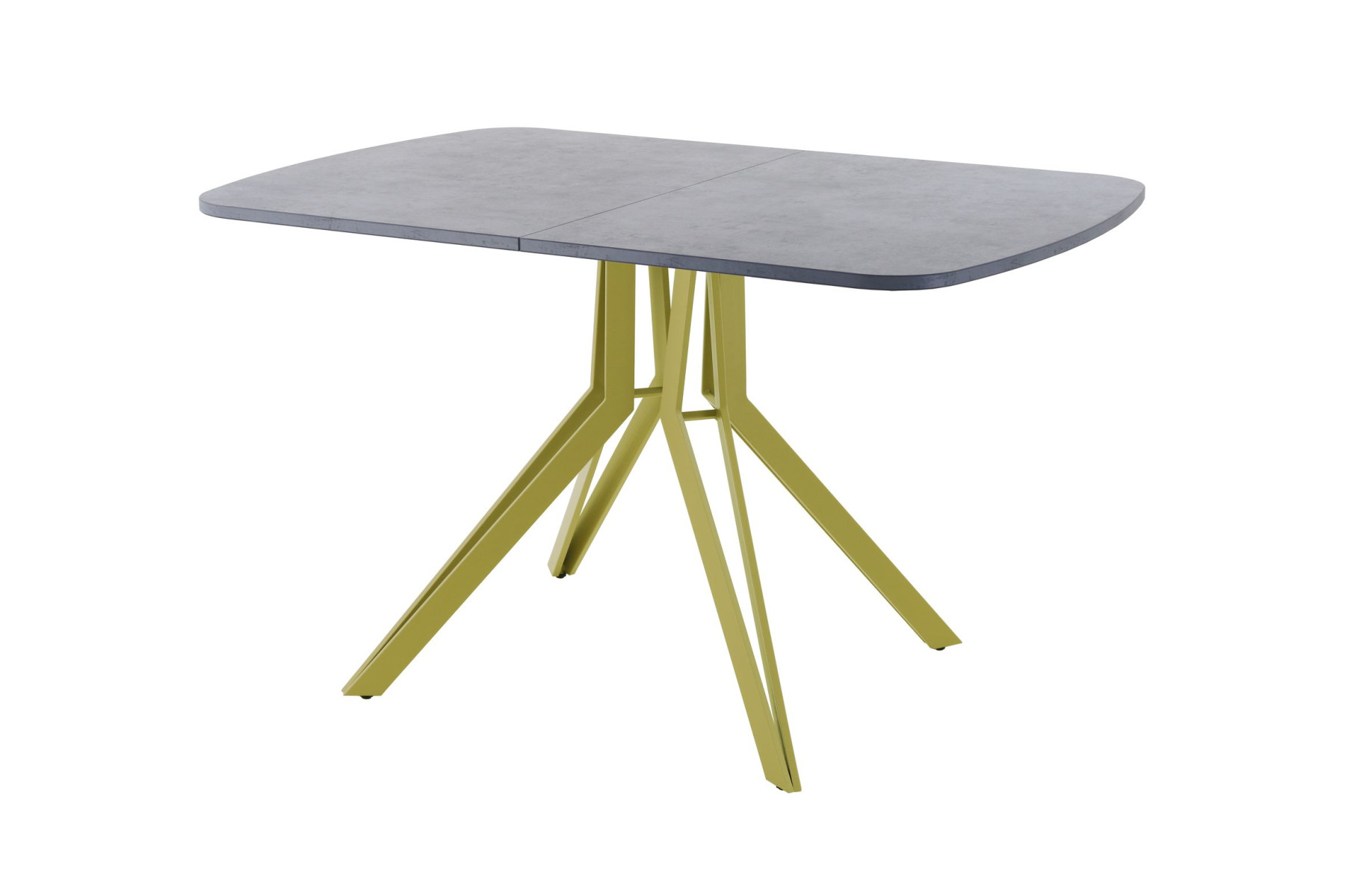 Обеденный стол AMC Elite (серии SLIM) / E21(1200) D2 (золото/Бетон Чикаго светло-серый)