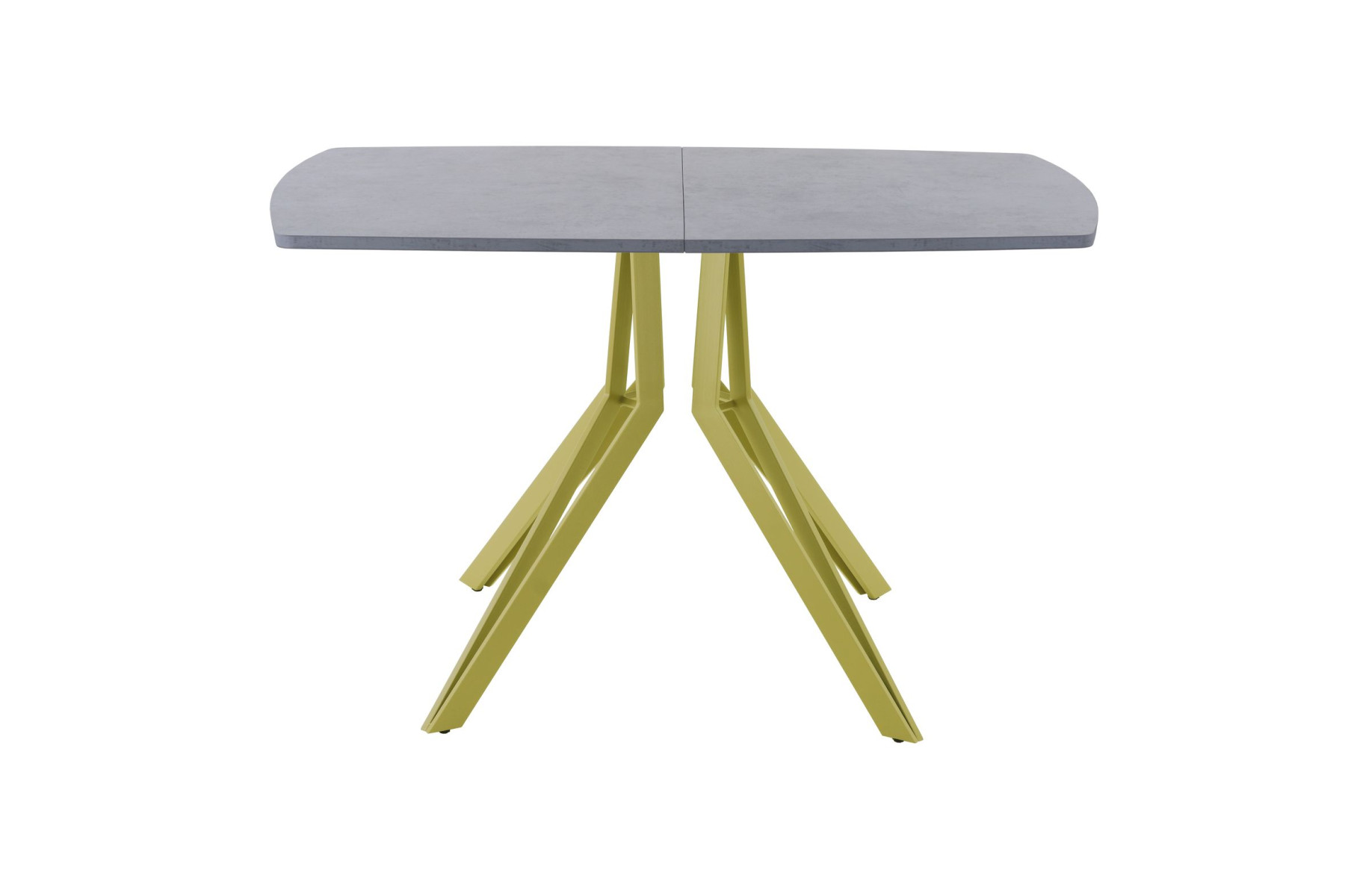 Обеденный стол AMC Elite (серии SLIM) / E21(1200) D2 (золото/Бетон Чикаго светло-серый)