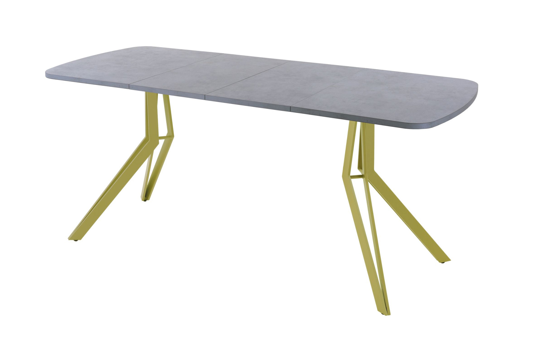 Обеденный стол AMC Elite (серии SLIM) / E21(1200) D2 (золото/Бетон Чикаго светло-серый)