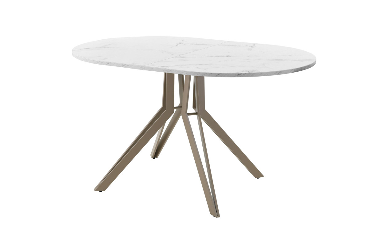 Обеденный стол AMC Elite (серии SLIM) / E21(1100) D3 (капучино/Мрамор Кристалл)