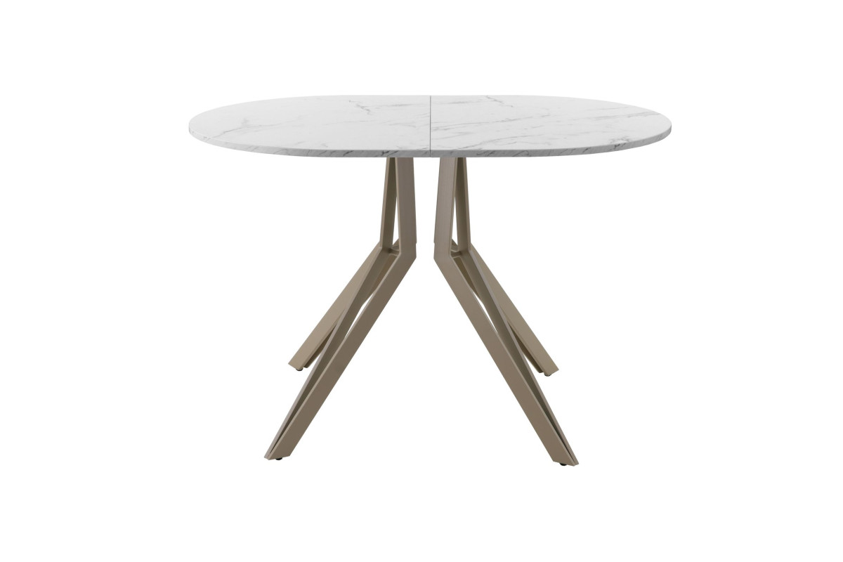 Обеденный стол AMC Elite (серии SLIM) / E21(1100) D3 (капучино/Мрамор Кристалл)