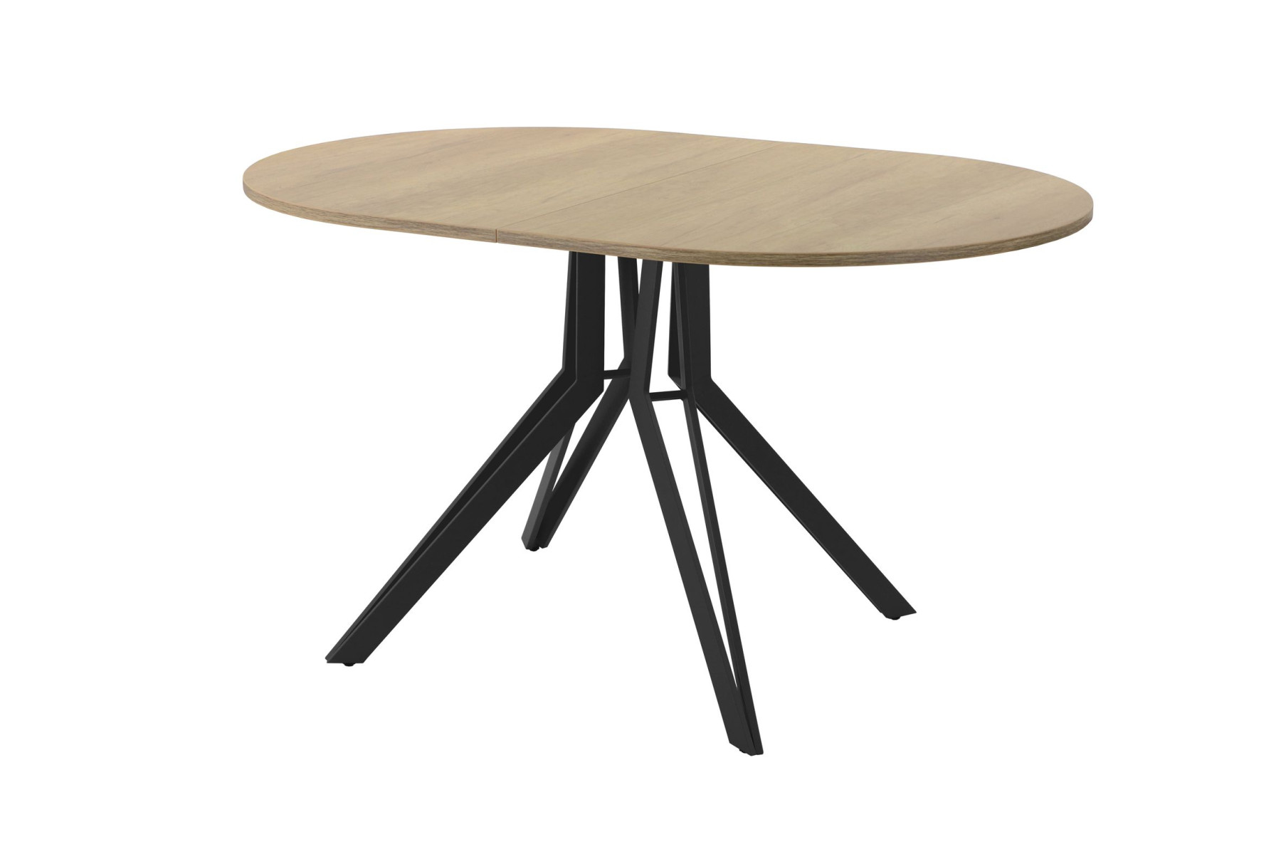 Обеденный стол AMC Elite (серии SLIM) / E21(1200) D3 (черный/Дуб Небраска Натуральный)