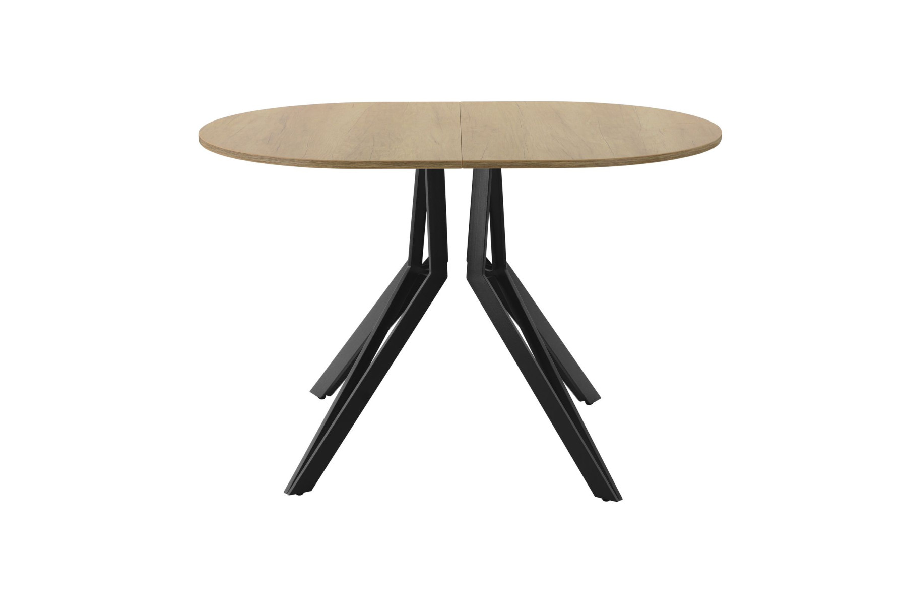 Обеденный стол AMC Elite (серии SLIM) / E21(1200) D3 (черный/Дуб Небраска Натуральный)