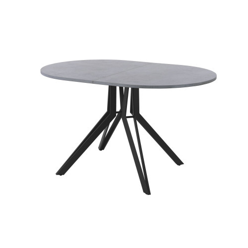 Обеденный стол AMC Elite (серии SLIM) / E21(1200) D3 (черный/Бетон Чикаго светло-серый)