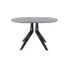 Обеденный стол AMC Elite (серии SLIM) / E21(1200) D3 (черный/Бетон Чикаго светло-серый)