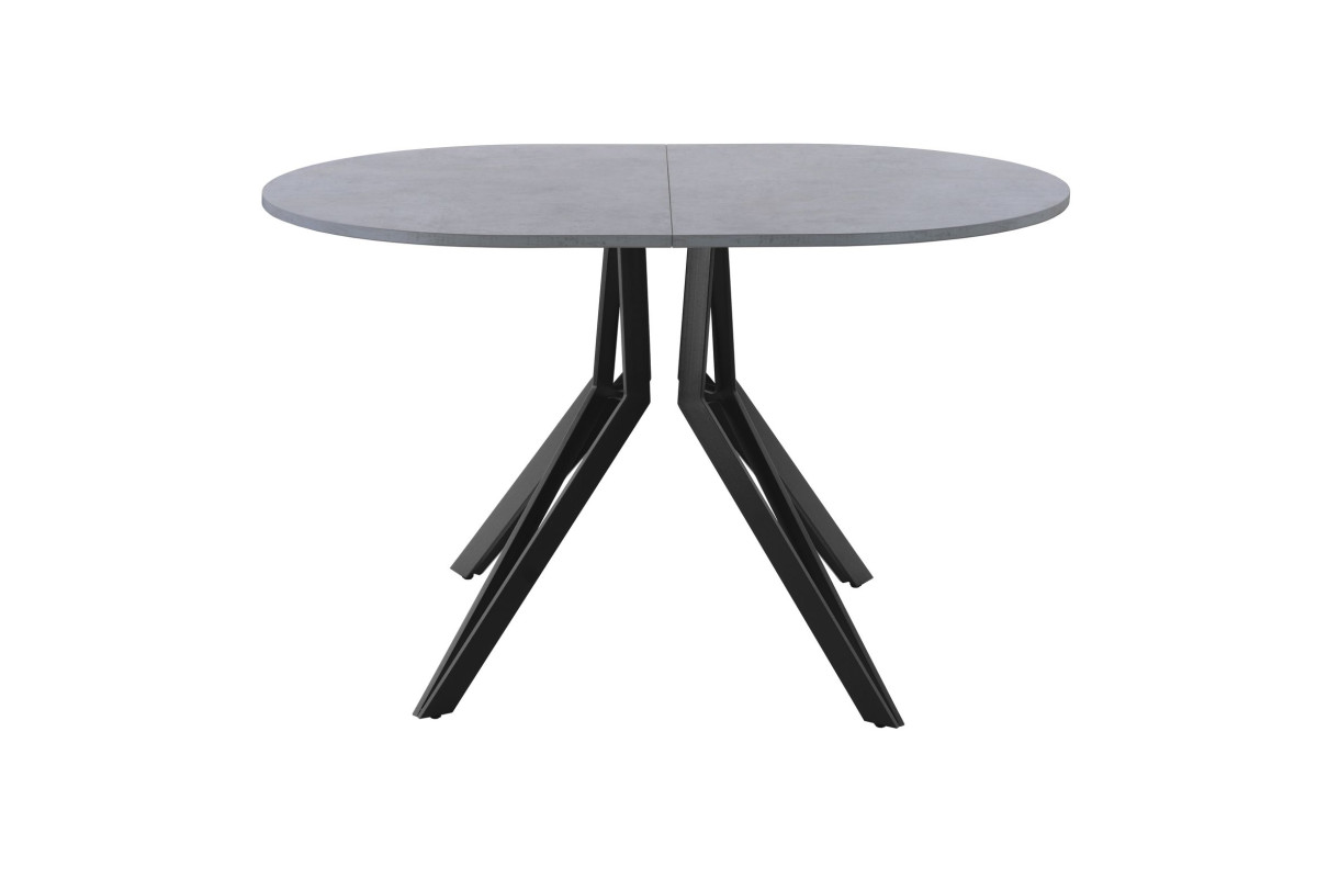 Обеденный стол AMC Elite (серии SLIM) / E21(1200) D3 (черный/Бетон Чикаго светло-серый)