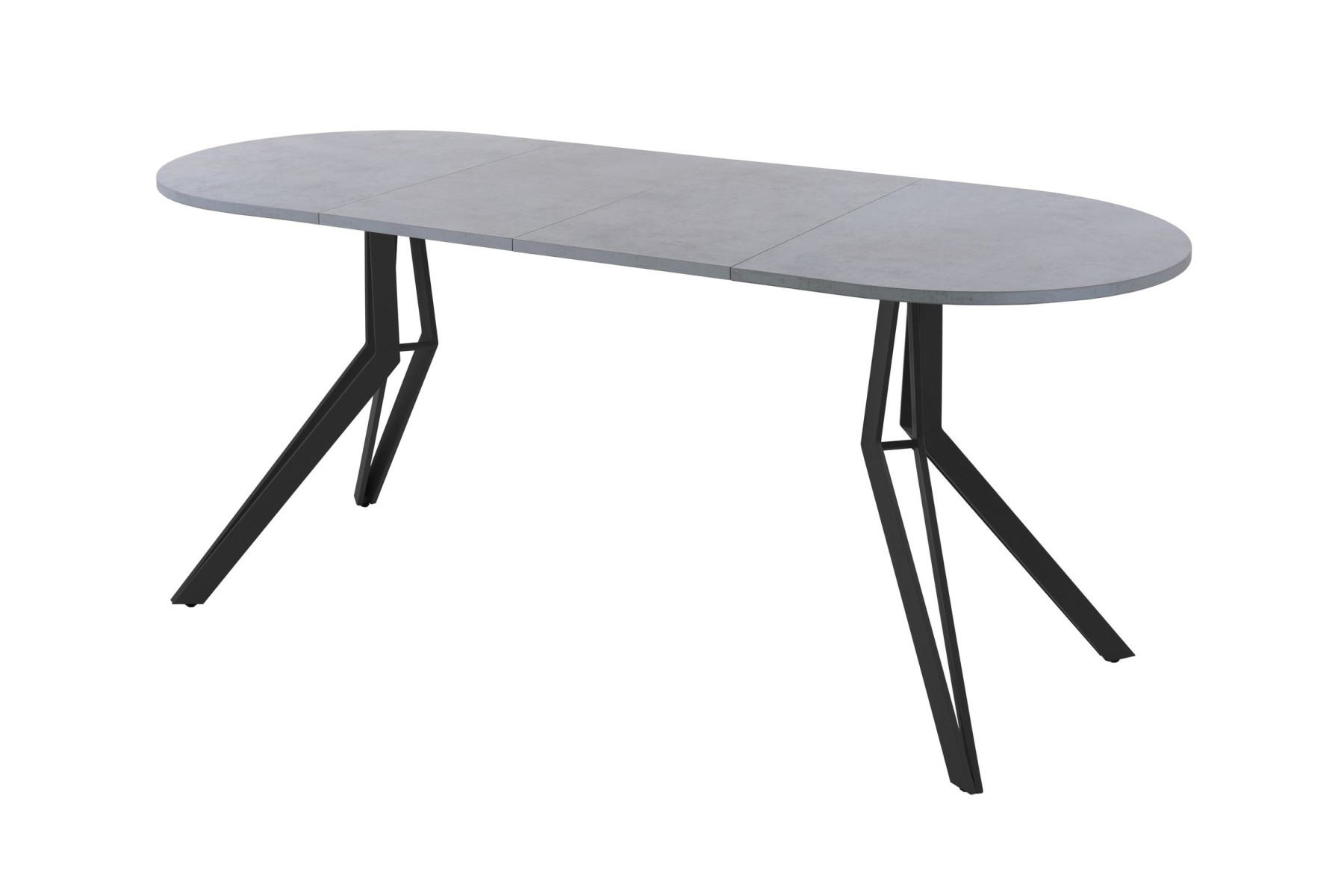 Обеденный стол AMC Elite (серии SLIM) / E21(1200) D3 (черный/Бетон Чикаго светло-серый)