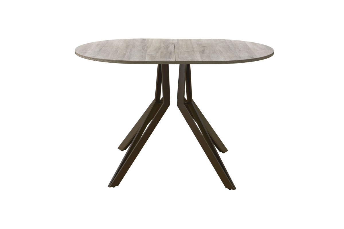 Обеденный стол AMC Elite (серии SLIM) / E21(1100) D3 (коричневый/Дуб Уайт-Ривер песочно-бежевый)