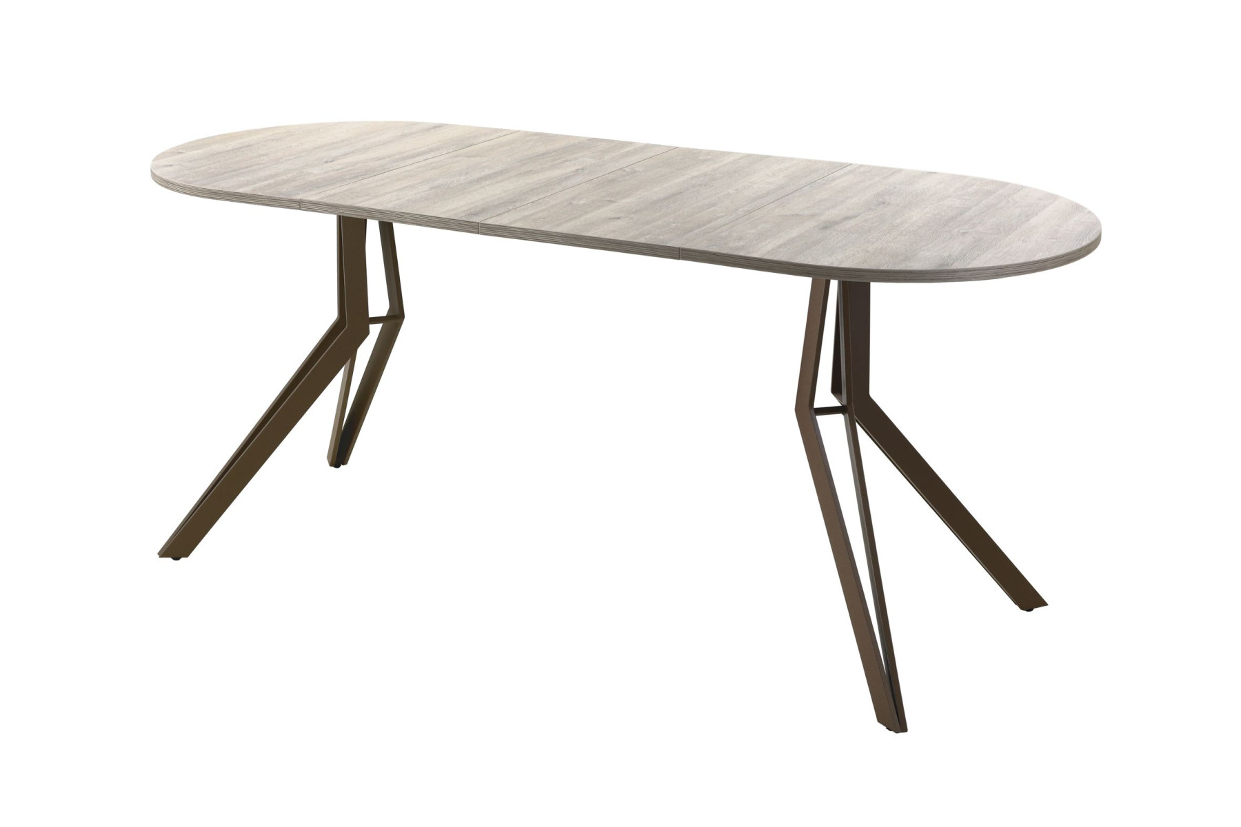 Обеденный стол AMC Elite (серии SLIM) / E21(1100) D3 (коричневый/Дуб Уайт-Ривер песочно-бежевый)