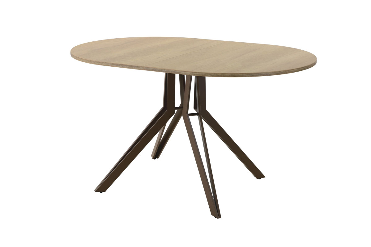 Обеденный стол AMC Elite (серии SLIM) / E21(1100) D3 (коричневый/Дуб Небраска Натуральный)