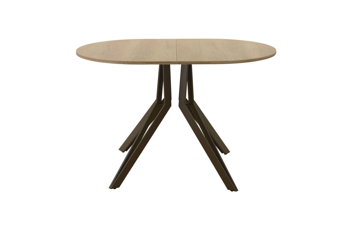 Обеденный стол AMC Elite (серии SLIM) / E21(1100) D3 (коричневый/Дуб Небраска Натуральный)