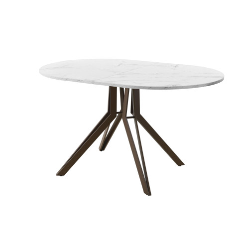 Обеденный стол AMC Elite (серии SLIM) / E21(1200) D3 (коричневый/Мрамор Кристалл)