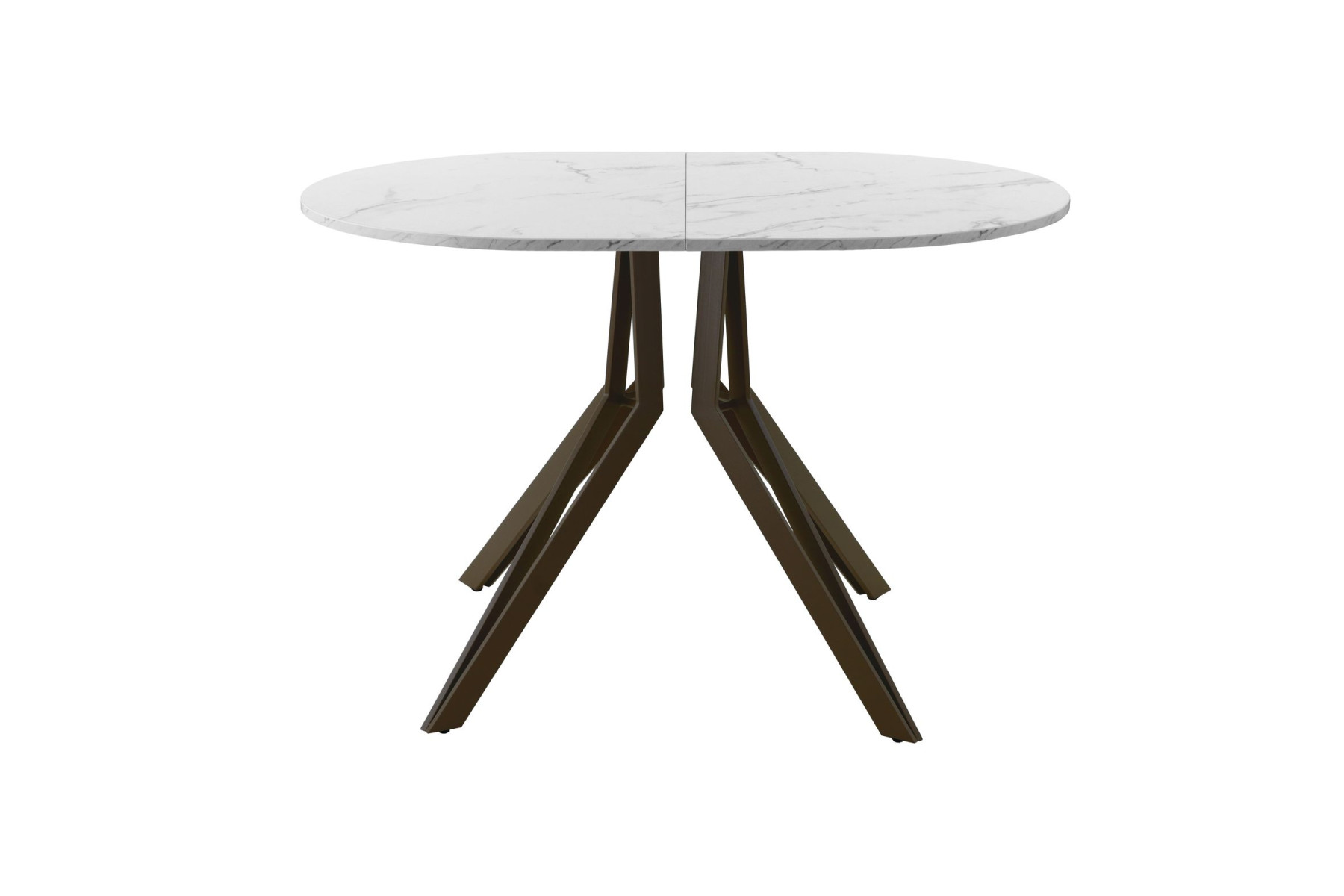 Обеденный стол AMC Elite (серии SLIM) / E21(1200) D3 (коричневый/Мрамор Кристалл)