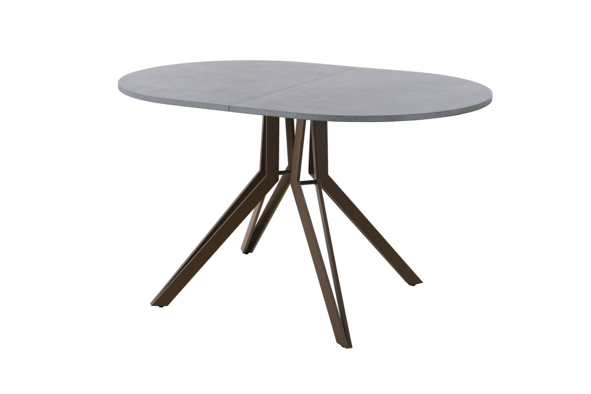 Обеденный стол AMC Elite (серии SLIM) / E21(1100) D3 (коричневый/Бетон Чикаго светло-серый)