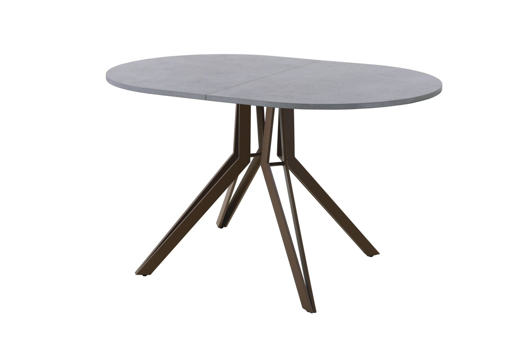 Обеденный стол AMC Elite (серии SLIM) / E21(1100) D3 (коричневый/Бетон Чикаго светло-серый)