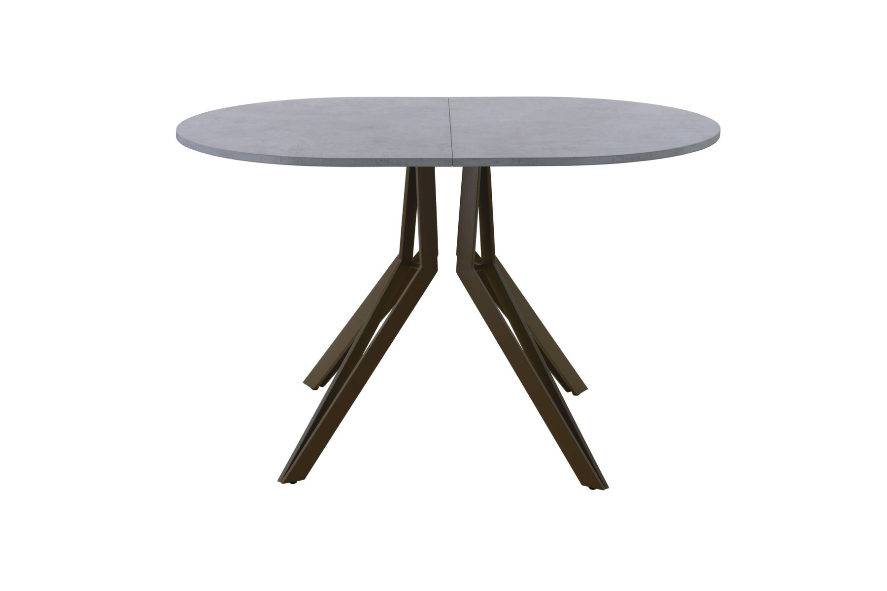 Обеденный стол AMC Elite (серии SLIM) / E21(1100) D3 (коричневый/Бетон Чикаго светло-серый)