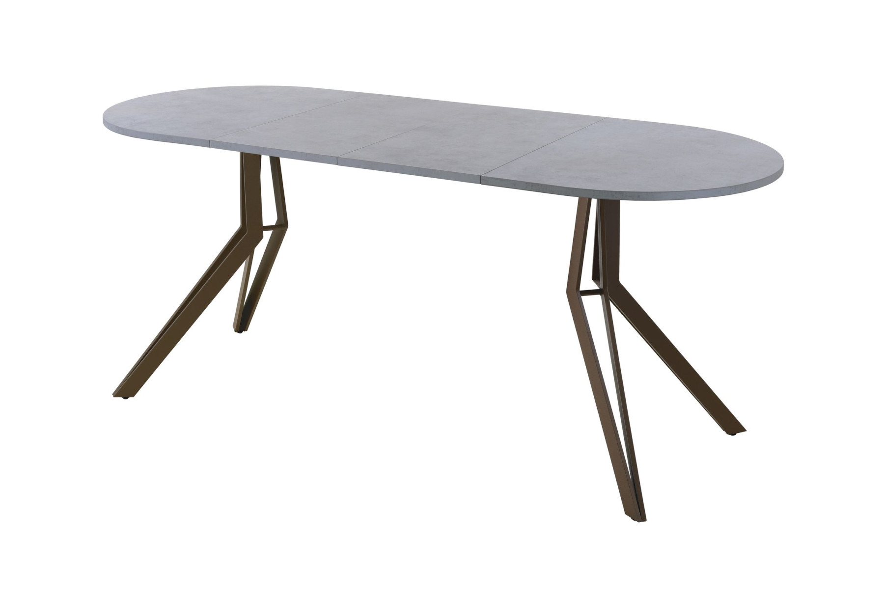 Обеденный стол AMC Elite (серии SLIM) / E21(1100) D3 (коричневый/Бетон Чикаго светло-серый)