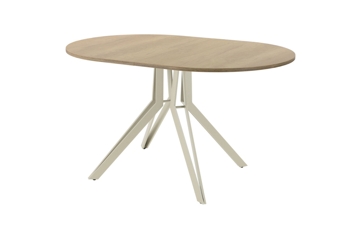 Обеденный стол AMC Elite (серии SLIM) / E21(1200) D3 (бежевый/Дуб Небраска Натуральный)