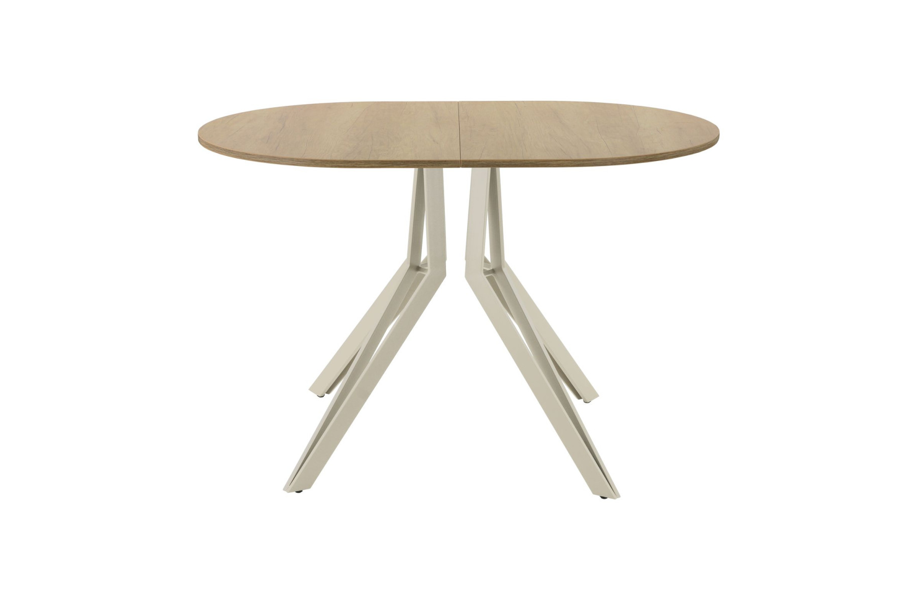 Обеденный стол AMC Elite (серии SLIM) / E21(1200) D3 (бежевый/Дуб Небраска Натуральный)