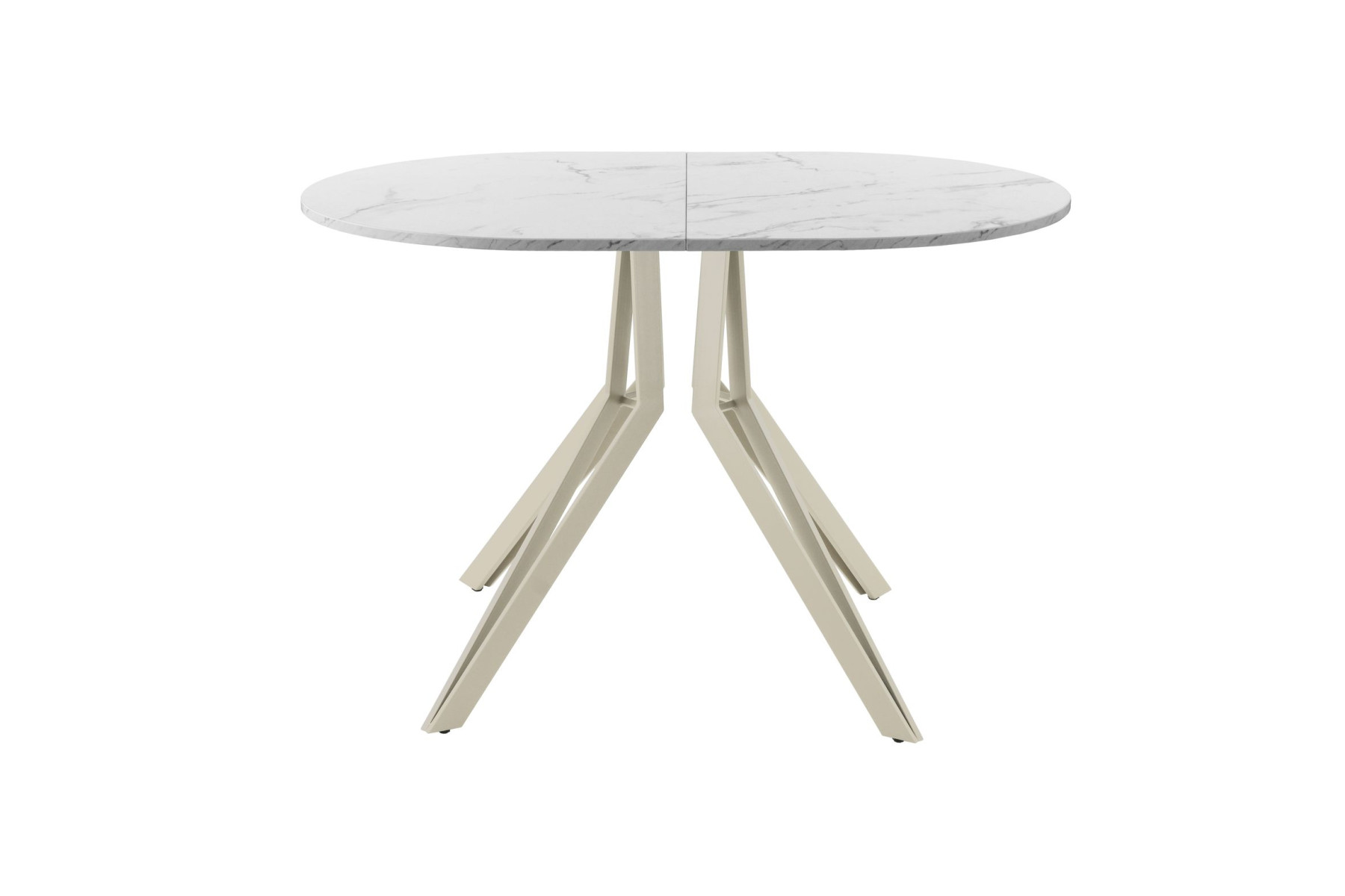 Обеденный стол AMC Elite (серии SLIM) / E21(1200) D3 (бежевый/Мрамор Кристалл)