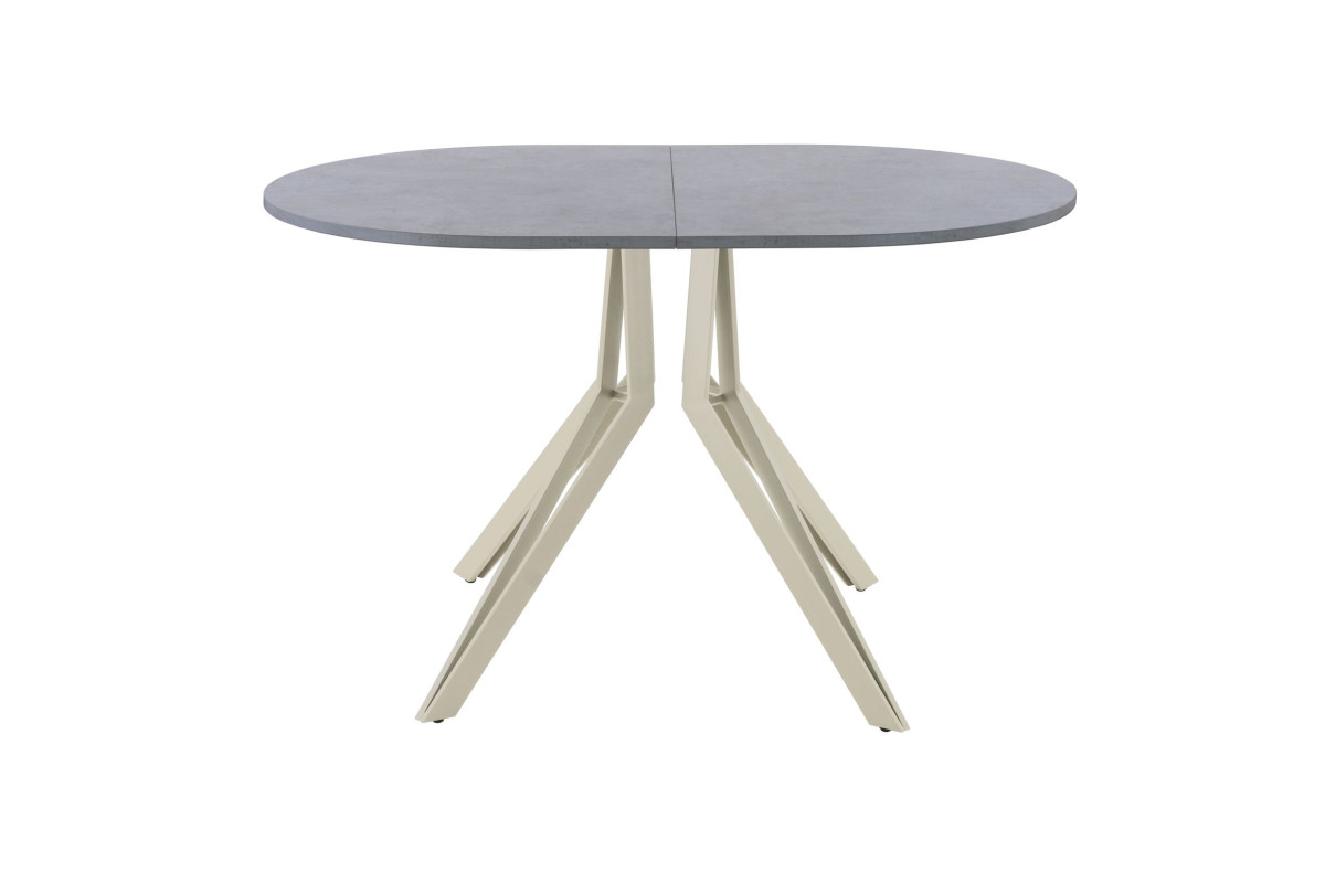 Обеденный стол AMC Elite (серии SLIM) / E21(1100) D3 (бежевый/Бетон Чикаго светло-серый)