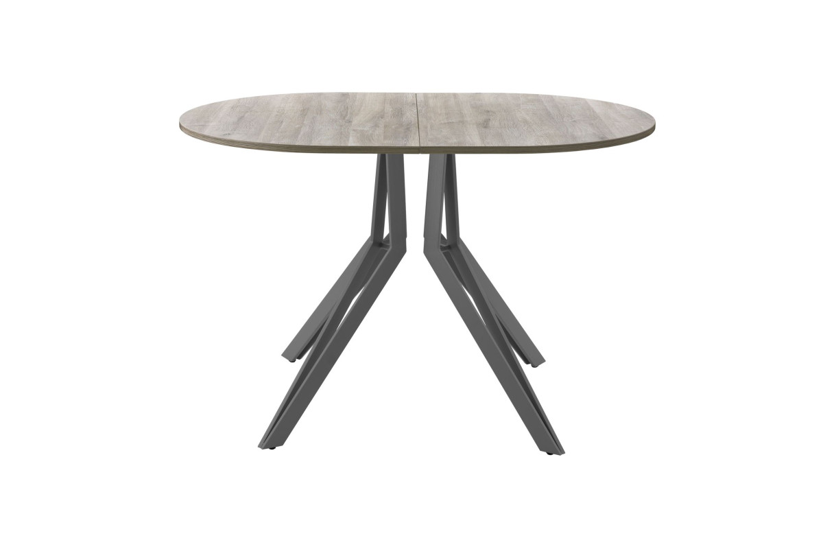 Обеденный стол AMC Elite (серии SLIM) / E21(1100) D3 (графит/Дуб Уайт-Ривер песочно-бежевый)