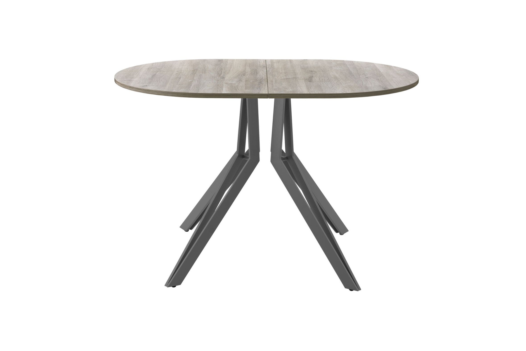 Обеденный стол AMC Elite (серии SLIM) / E21(1100) D3 (графит/Дуб Уайт-Ривер песочно-бежевый)