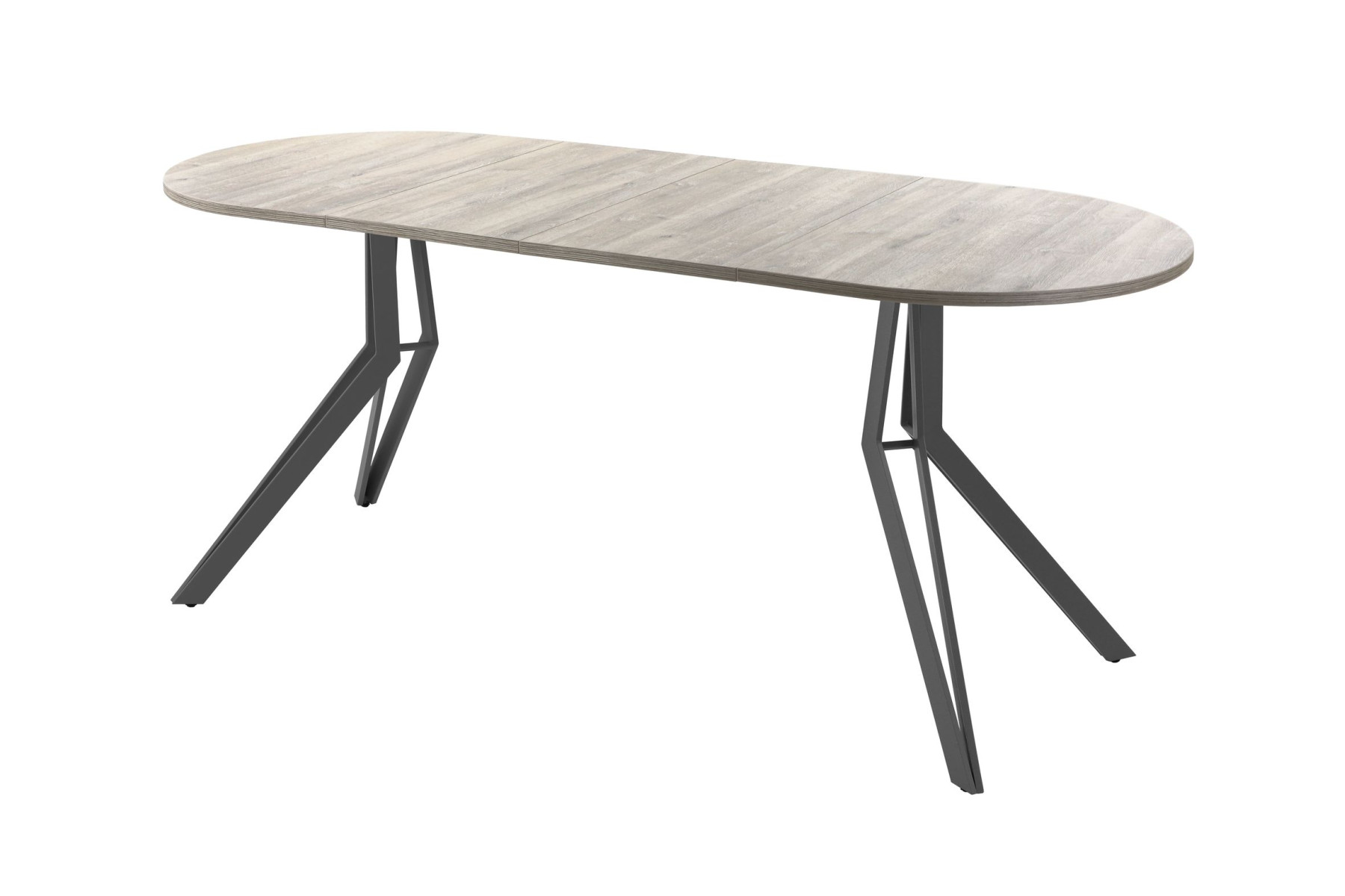 Обеденный стол AMC Elite (серии SLIM) / E21(1100) D3 (графит/Дуб Уайт-Ривер песочно-бежевый)